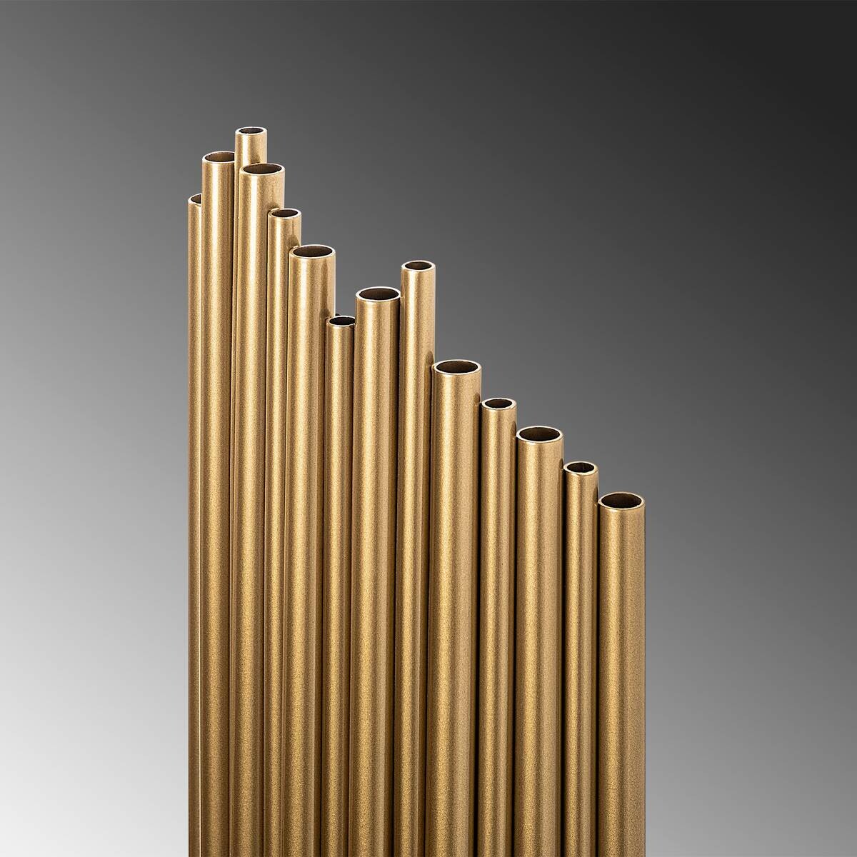 Opviq Wandleuchte gold Metall B/H/L: ca. 8x40x18 cm E14 1 Brennstellen