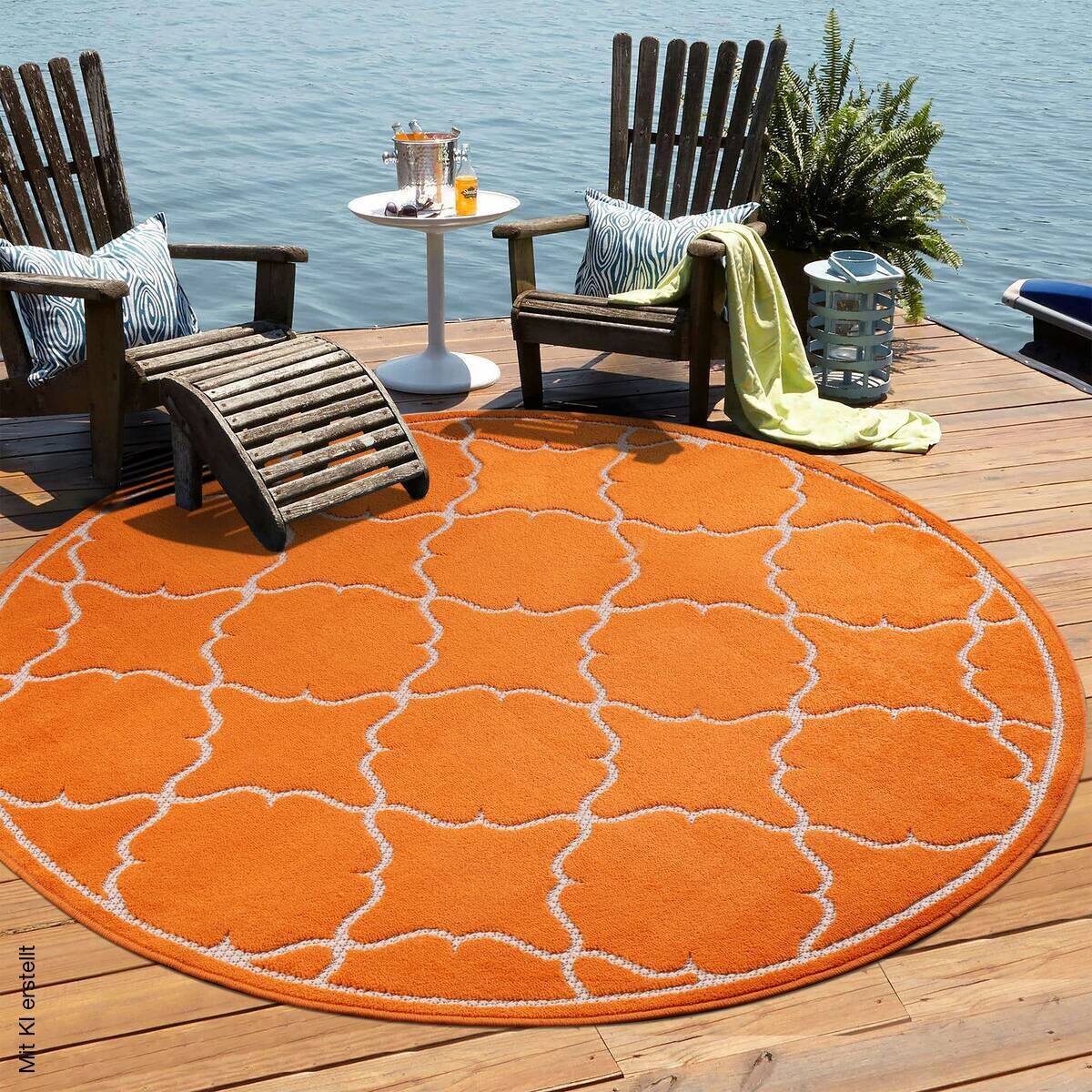 Sanat Outdoorteppich BERLIN orange D: ca. 200 cm