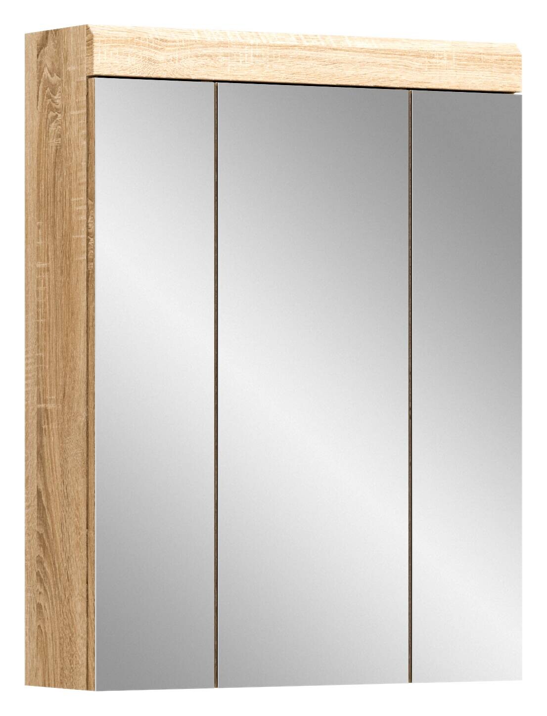 Badhängeschrank LAMBADA Eiche Sonoma hell Nachbildung Spiegel B/H/T: ca. 60x79x18 cm