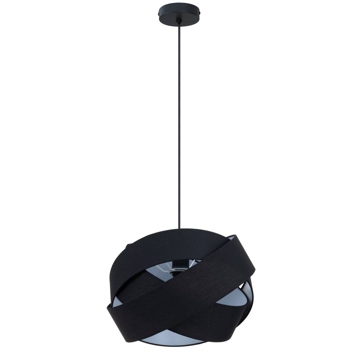 POCOline Pendelleuchte Amumu schwarz Metall H/D: ca. 120x38 cm E27 1 Brennstellen