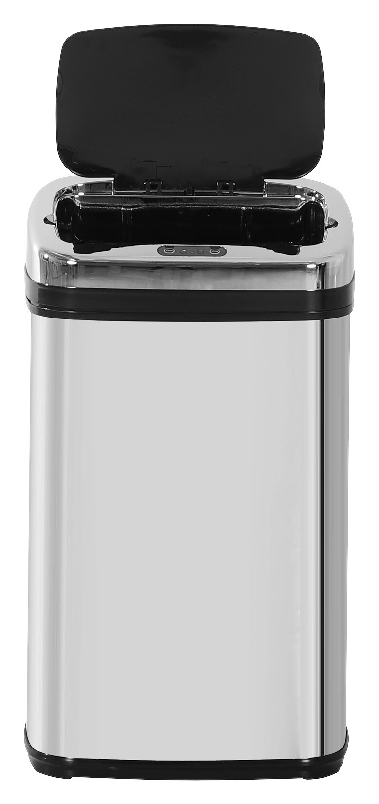 HOMCOM Mülleimer silber B/H/L: ca. 25x58x33 cm