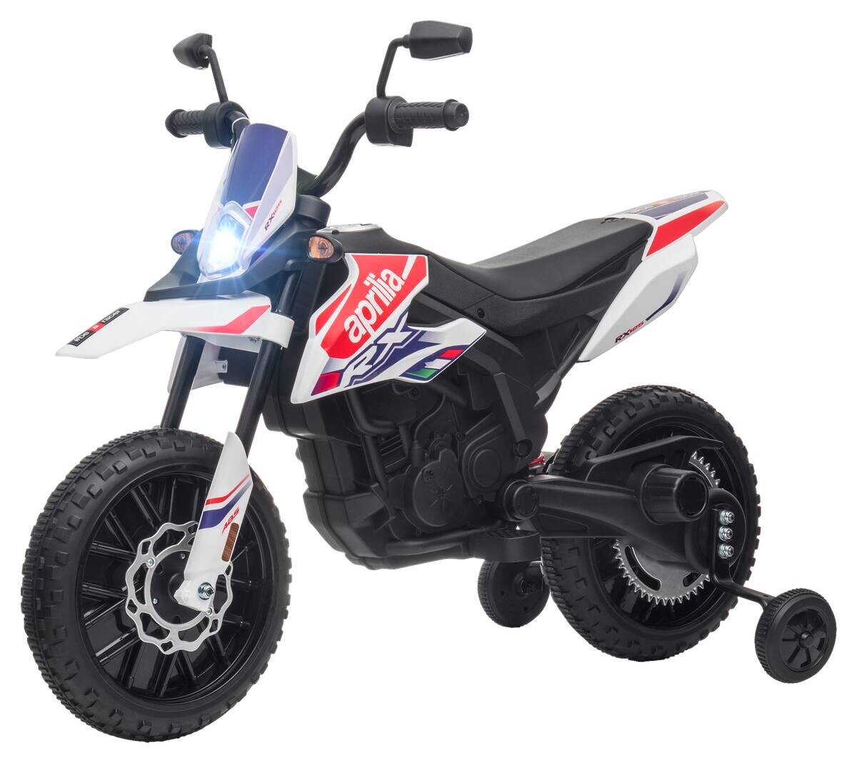 AIYAPLAY Kindermotorrad weiß B/H/L: ca. 56x80x106,5 cm