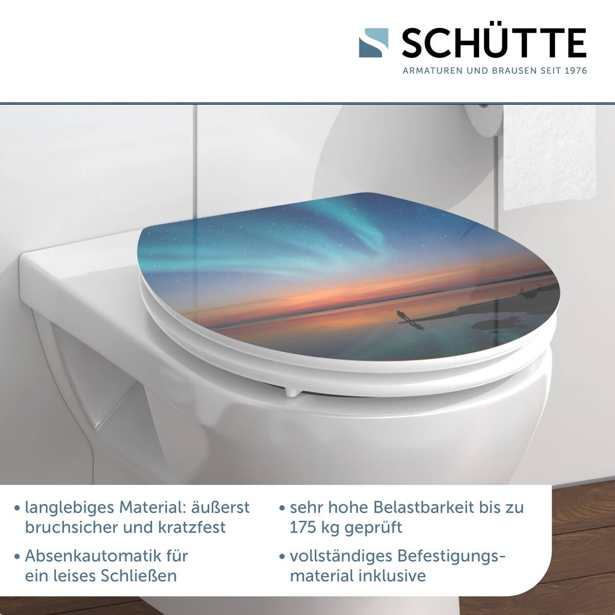 Schütte WC-Sitz Polarlichter MDF