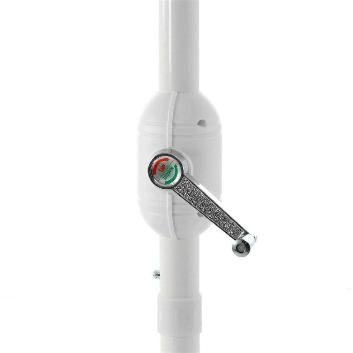 VCM Balkon-Sonnenschirm weiß Polyester-Mischgewebe B/H/T: ca. 270x235x140 cm