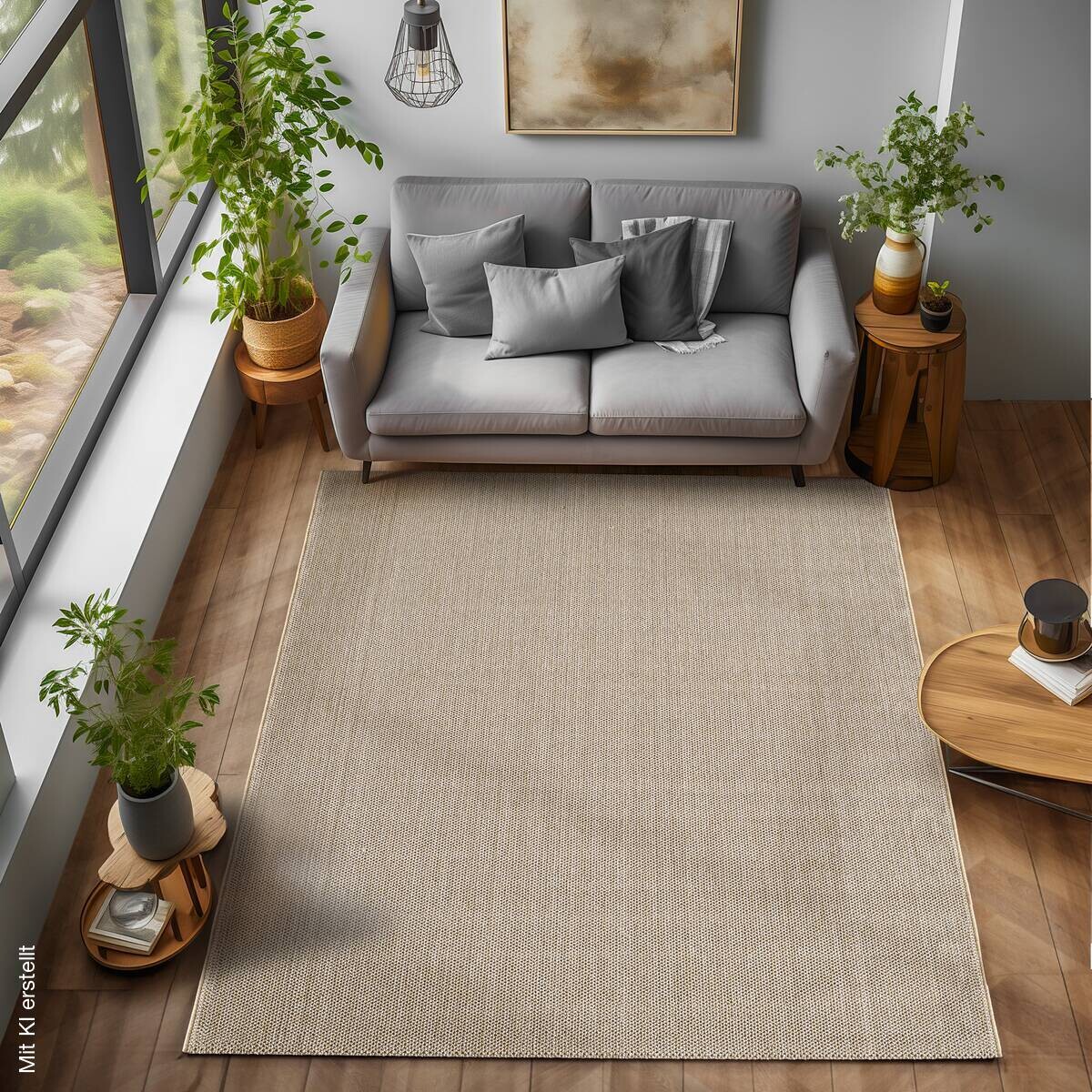 Ayyildiz Teppich LOOM beige B/L: ca. 140x200 cm