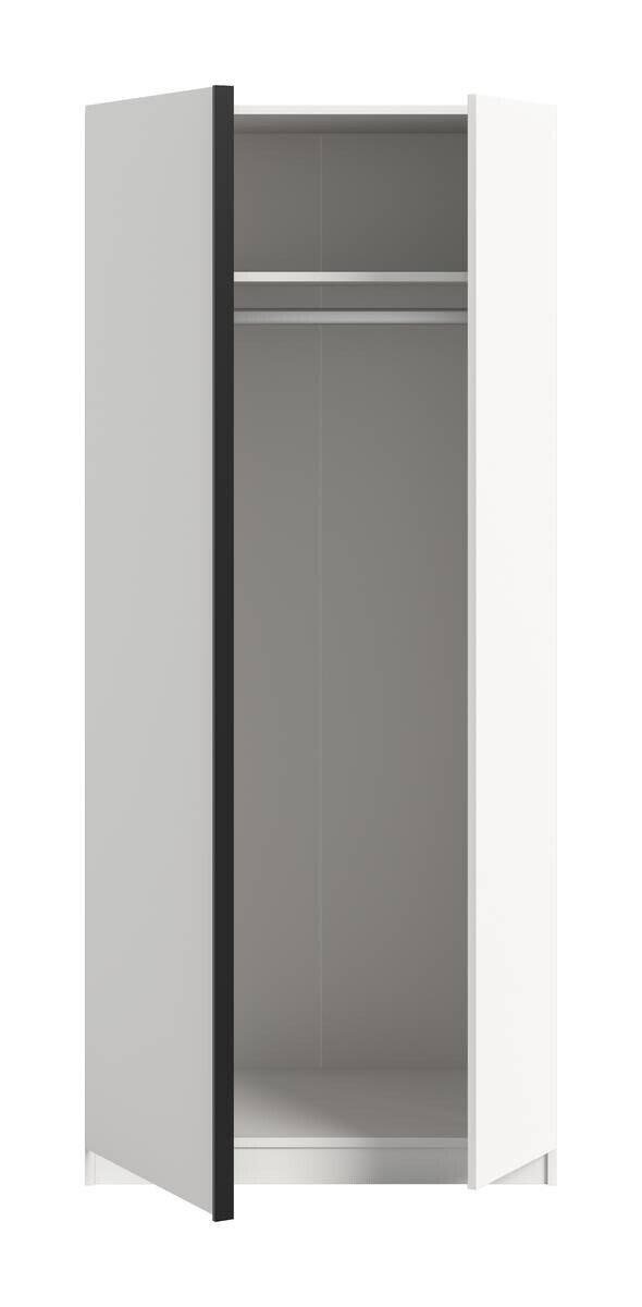 Kleiderschrank OAKLAND weiß B/H/T: ca. 80x183x53 cm