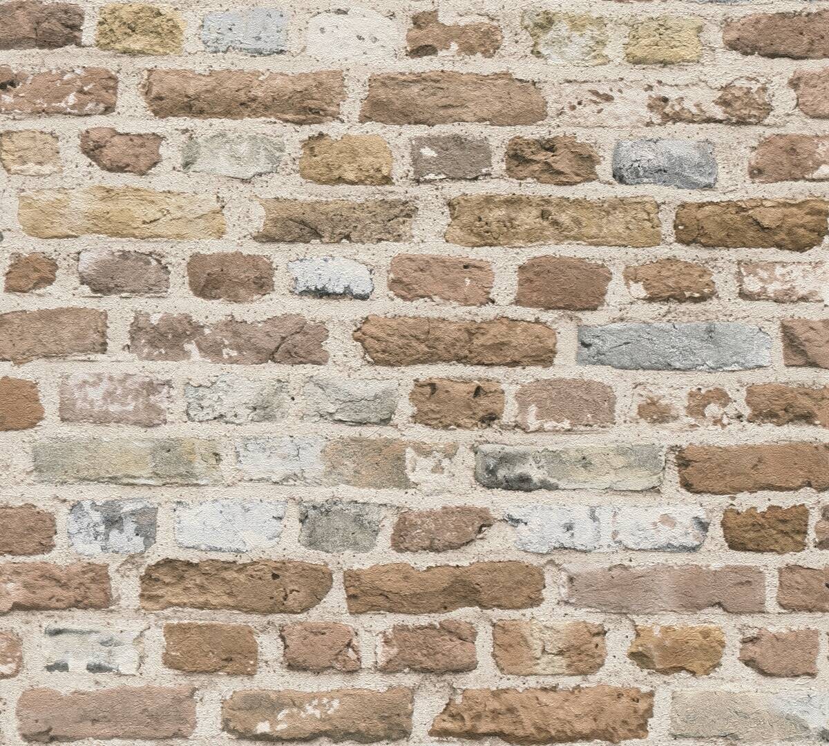 A.S.Creation Vliestapete beige grau B/H/D: ca. 53x1005x8,7 cm