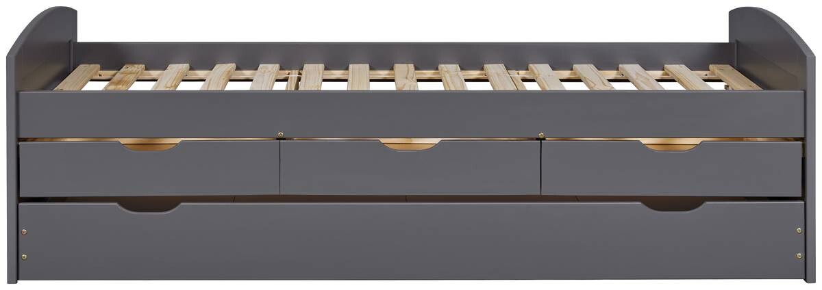 Funktionsbett Lena grau Liegefläche B/L: ca. 90x200 cm