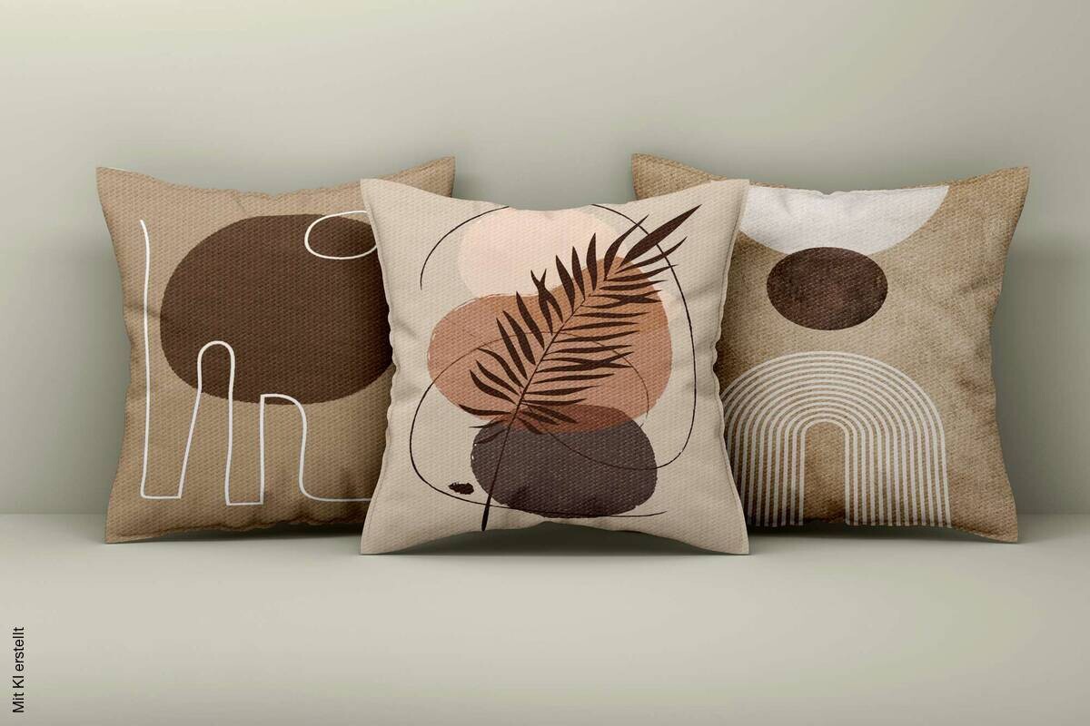 Kissenbezug mehrfarbig Polyester B/L: ca. 43x43 cm
