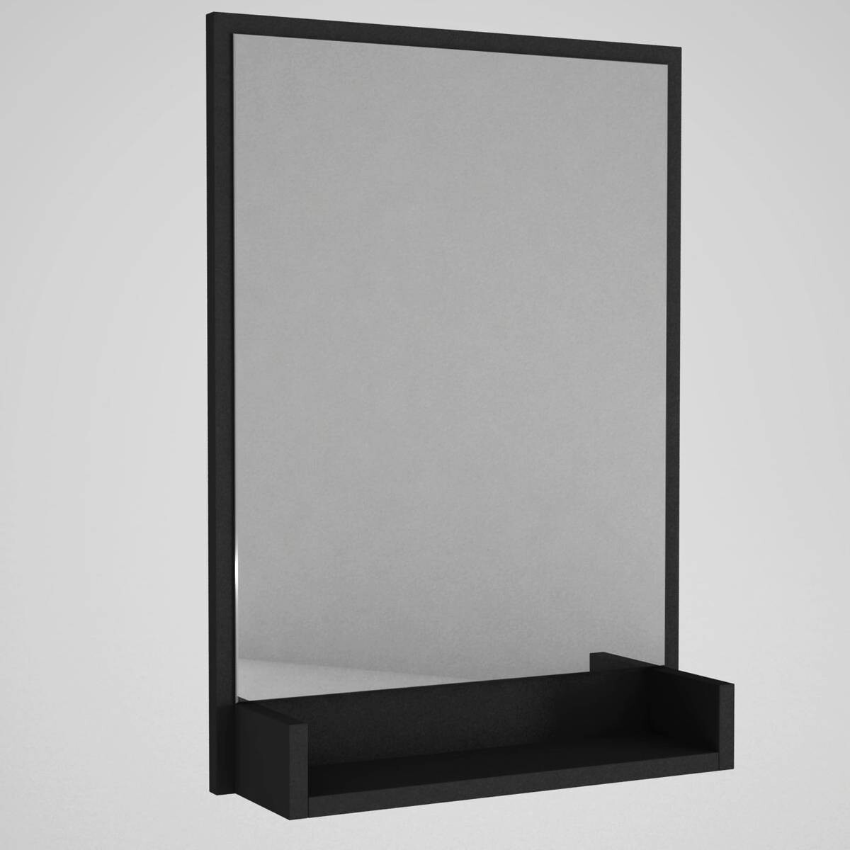 Wandspiegel Costa schwarz B/H/T: ca. 45x75x12 cm
