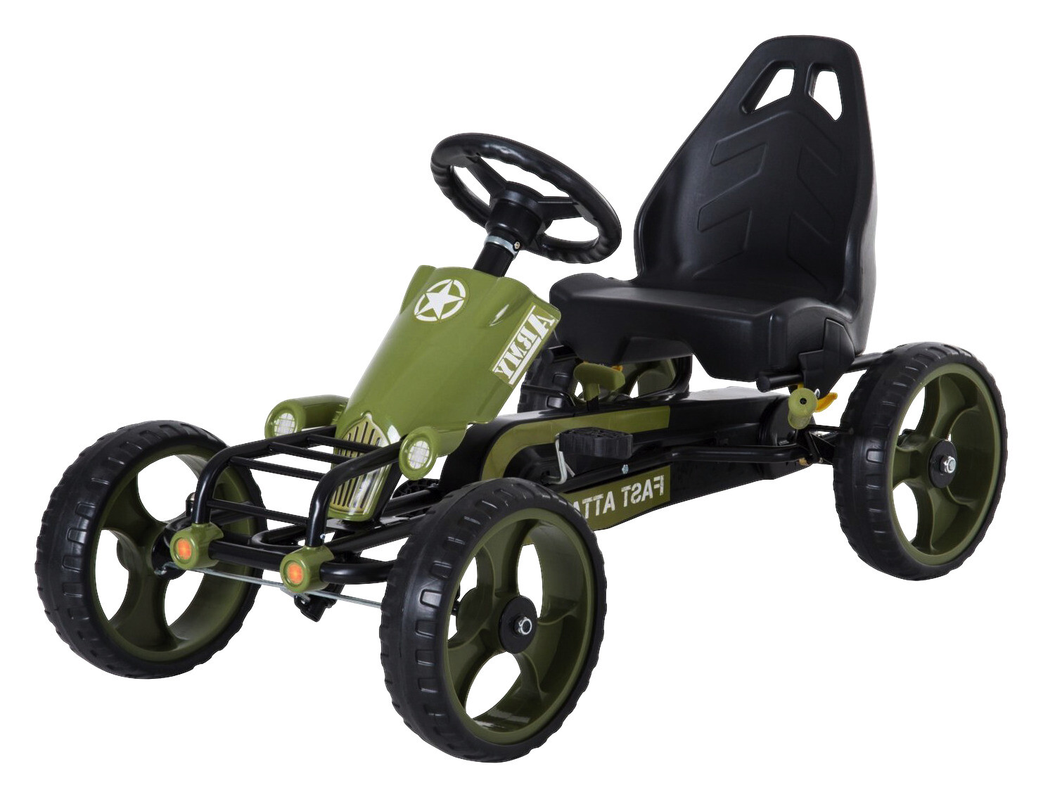 HOMCOM Go Kart schwarz B/H/L: ca. 54x61x105 cm