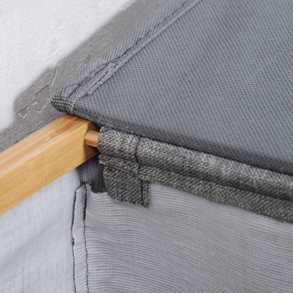 Kesper Wäschesammler grau Polyester B/H/T: ca. 54,5x50x33 cm