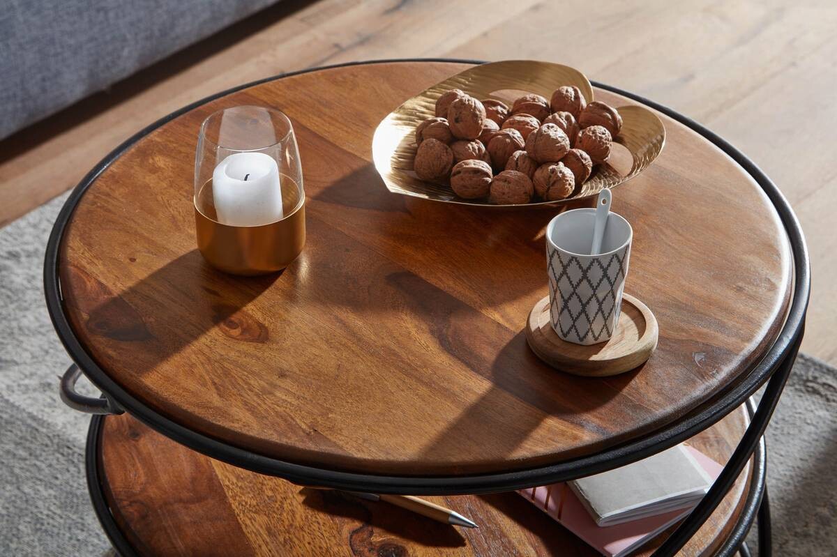 Wohnling Couchtisch braun B/H/T: ca. 58x40x58 cm