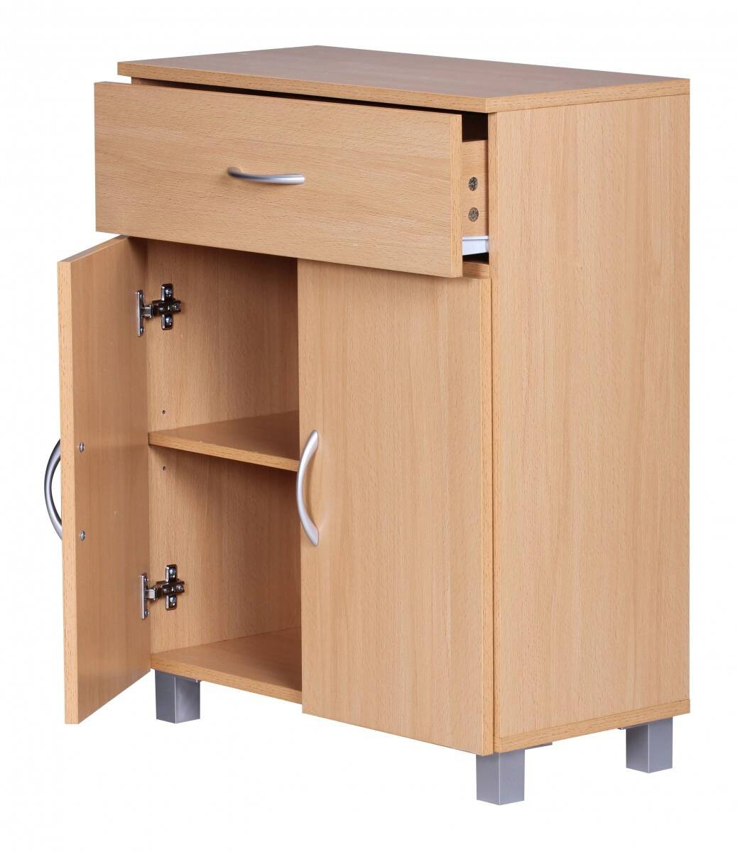 Sideboard buche Nachbildung silber B/H/T: ca. 60x75x30 cm