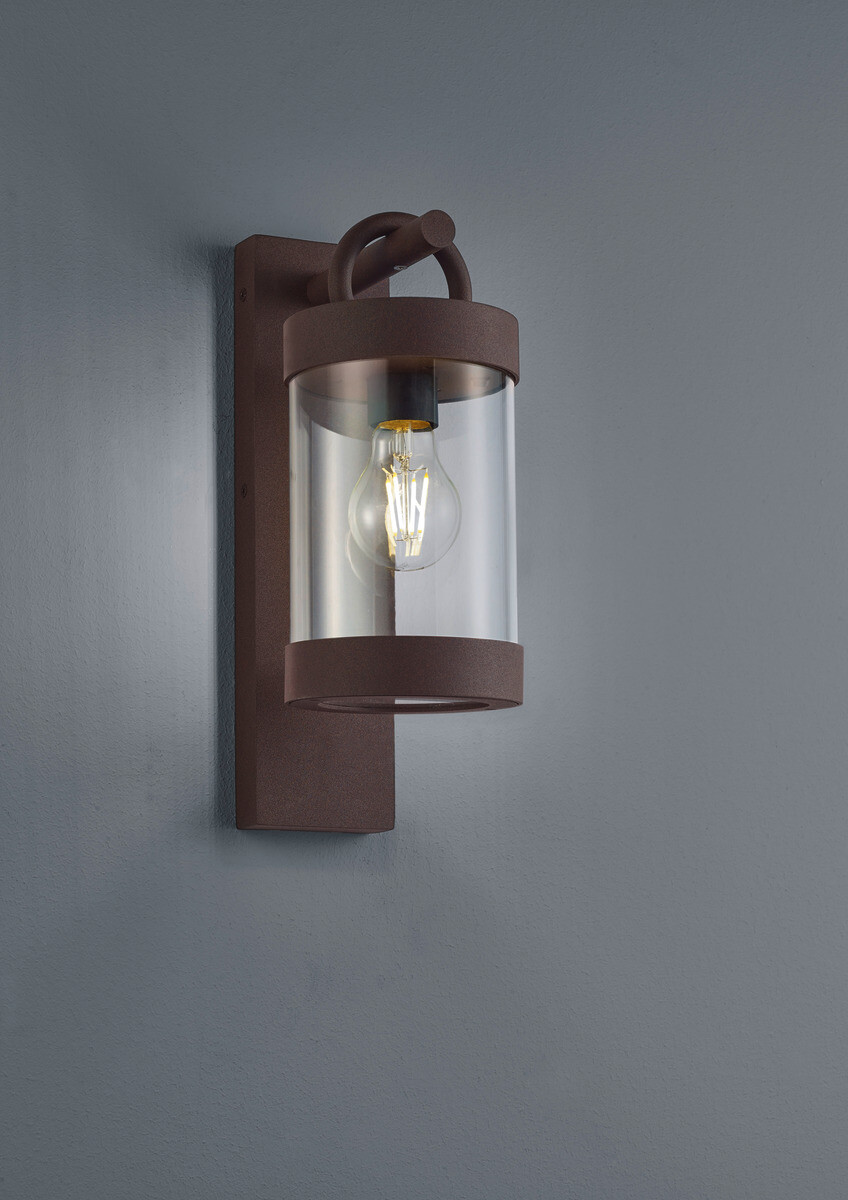 Außenleuchte 204160124 rostfarbig klar B/H: ca. 12x33 cm