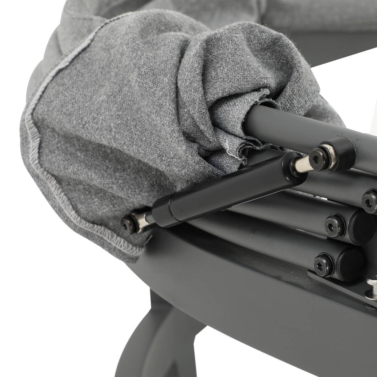 POCOline Sonneninsel mit Dach Barbados hellgrau Stahl