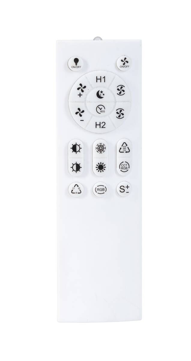 POCOline LED-Deckenventialor Eliana silber H/D: ca. 16x50 cm