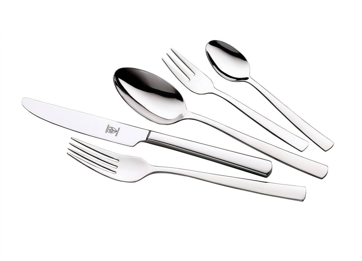 JUSTINUS Besteckset silber Edelstahl 30 tlg
