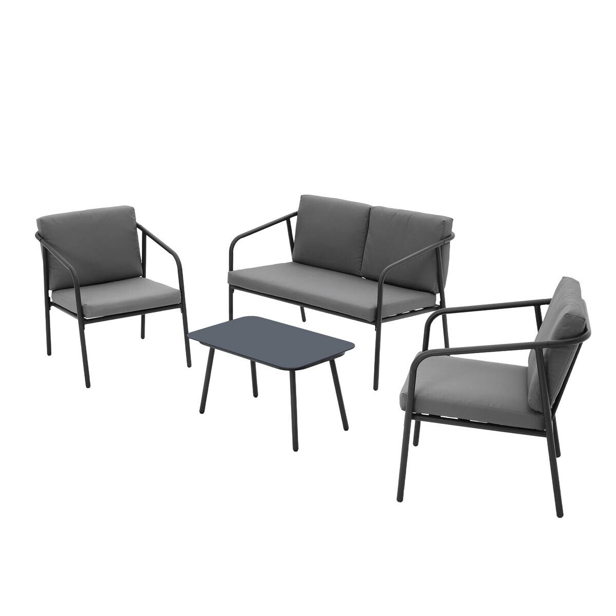 POCOline Loungeset Samos grau Stahl