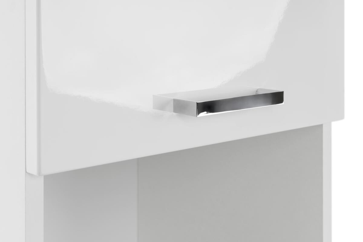 Badhochschrank Praya Dark Concret Nachbildung weiß Hochglanz B/H/T: ca. 36x190x32 cm