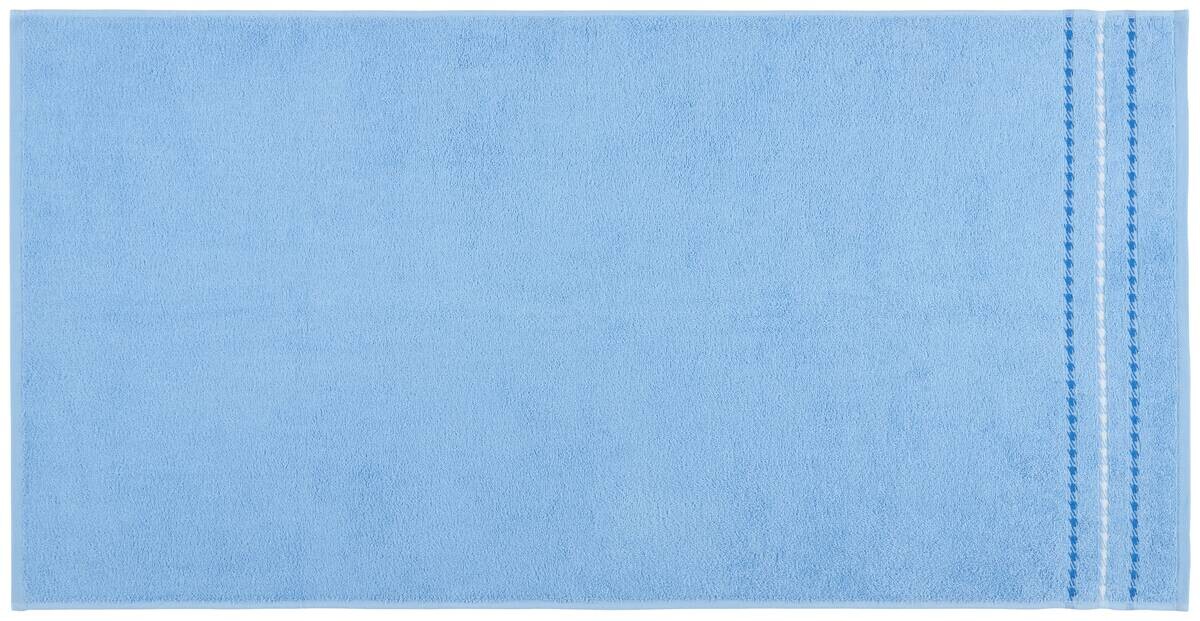 POCOline Duschtuch ANNA hellblau Baumwolle B/L: ca. 70x140 cm