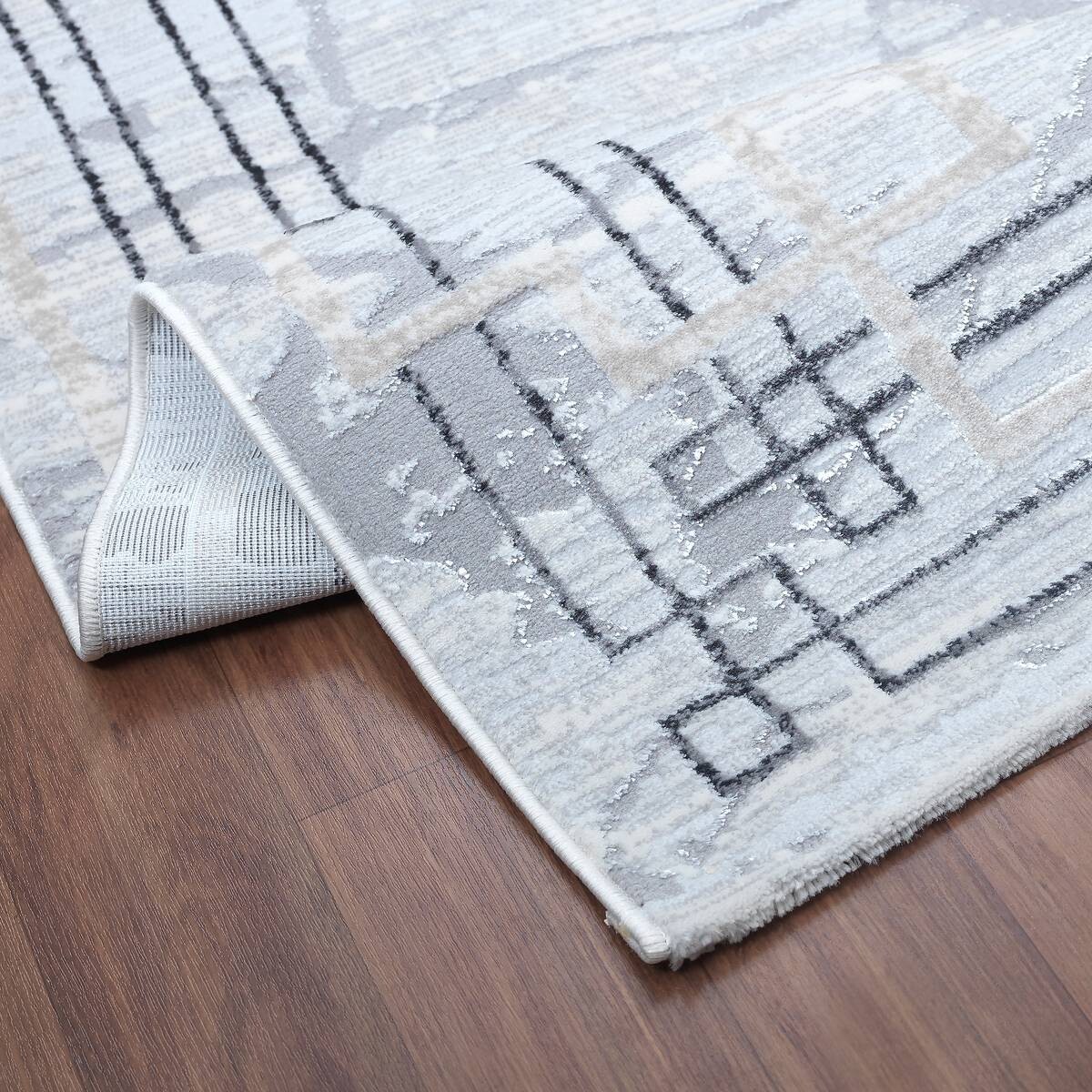 Sanat Teppich Harmony hellgrau B/L: ca. 80x300 cm