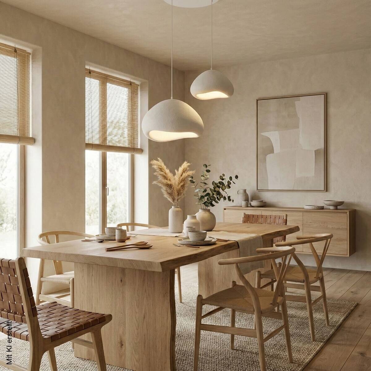 Opviq Pendelleuchte weiß B/H/T: ca. 89x115x89 cm E27 2 Brennstellen