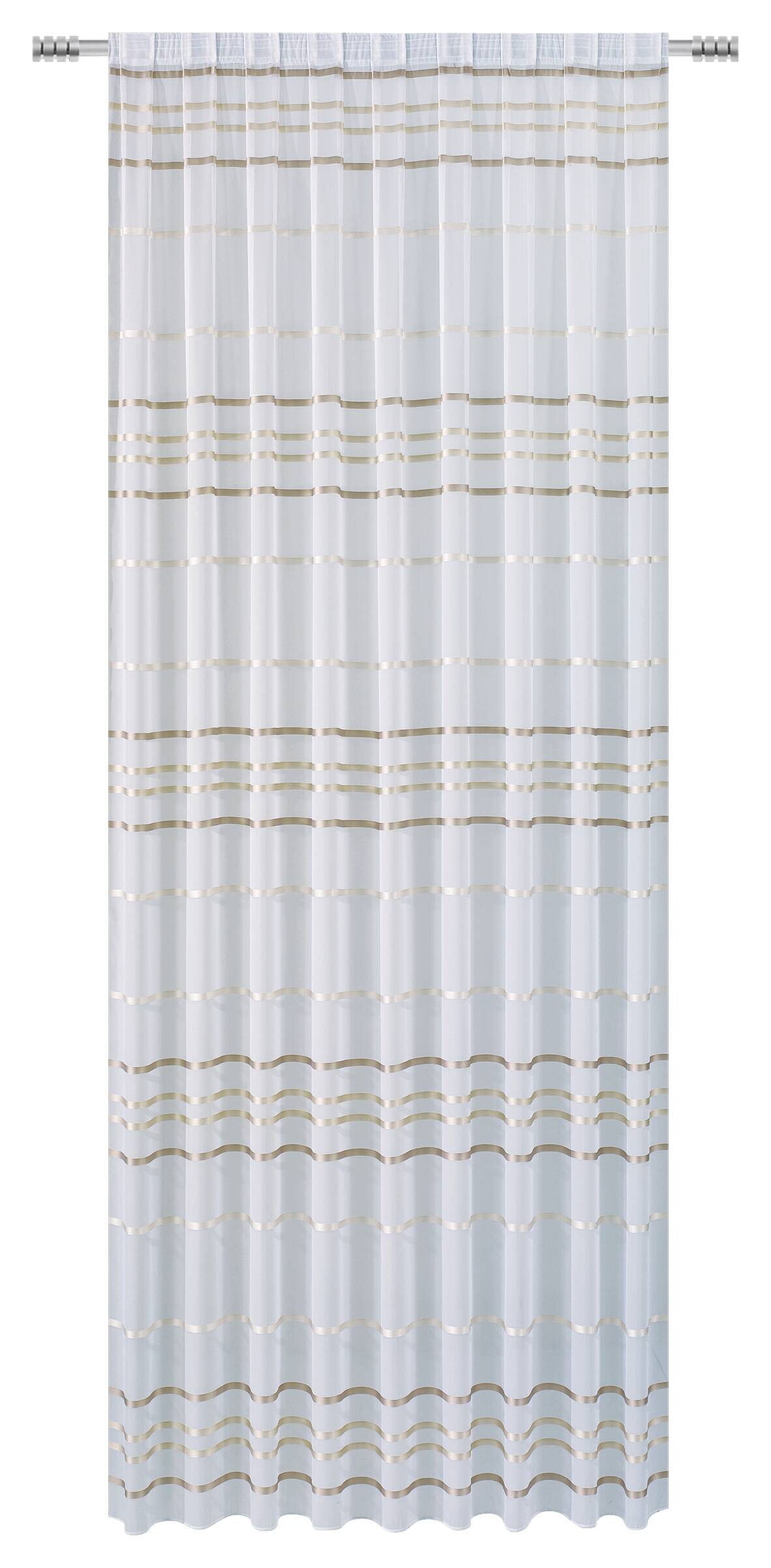 POCOline Fertigstore Bella champagner 100% Polyester B/L: ca. 300x245 cm