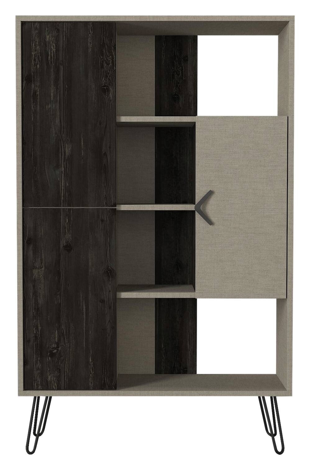 Regal Trenta Rebab grau B/H/T: ca. 90x144x31 cm