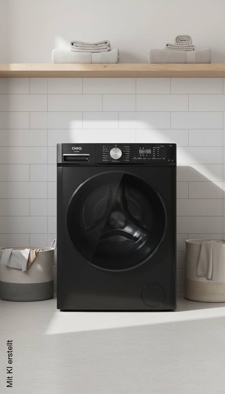 CHiQ Waschmaschine PW105862B EEK: A Spektrum: A bis G 10kg 1400U/min schwarz B/H/T: ca. 60x84,7x57,7 cm