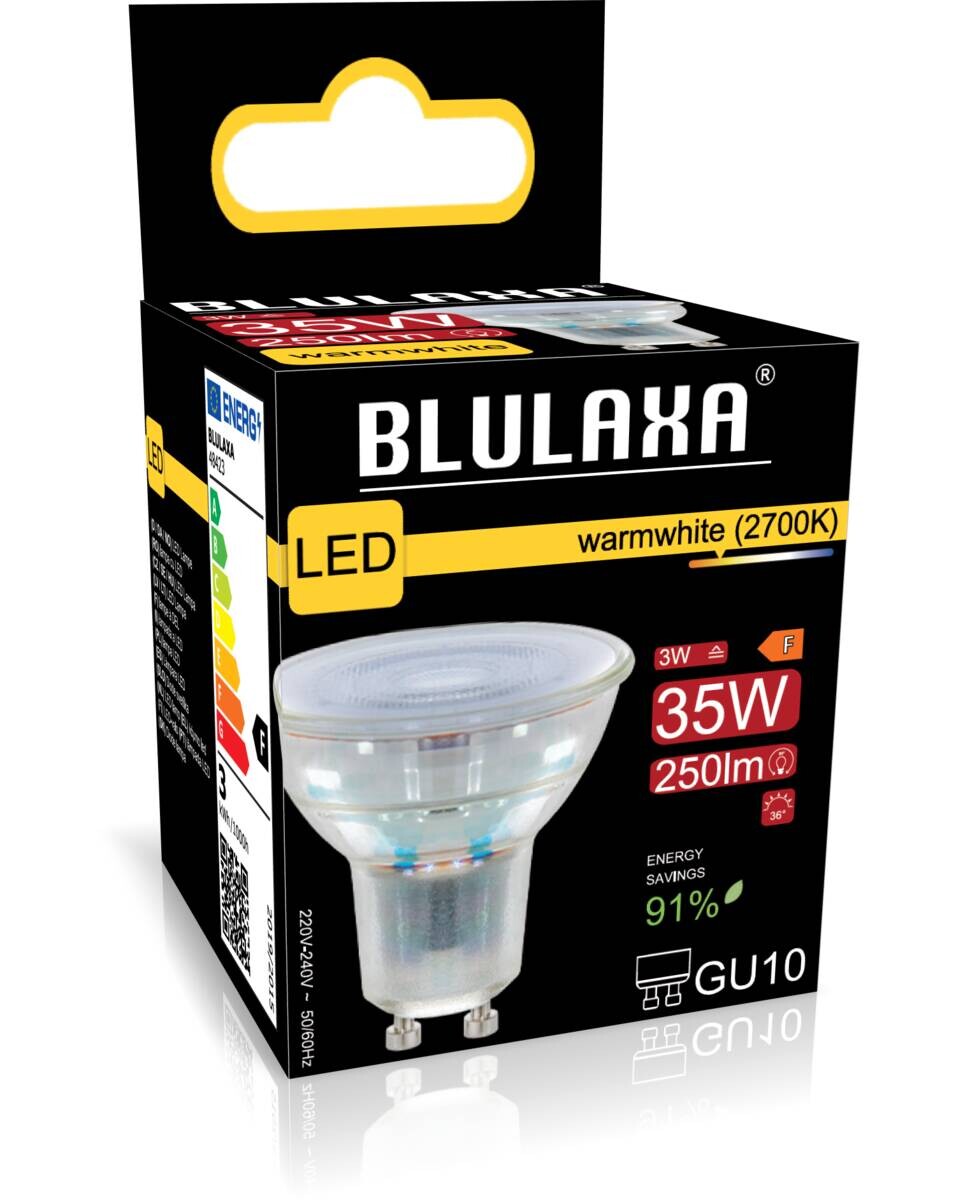 Blulaxa LED-Leuchtmittel Reflektorlampe 48423 GU10