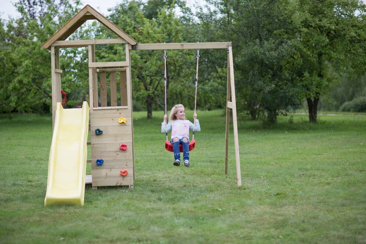 Wendi Toys Stelzenspielhaus Pelikan natur B/H/T: ca. 270x270x280 cm