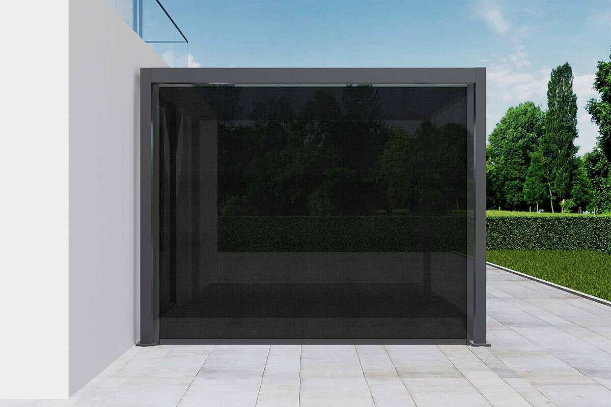 Rollo anthrazit Aluminium B/H/L: ca. 8,5x231x278 cm