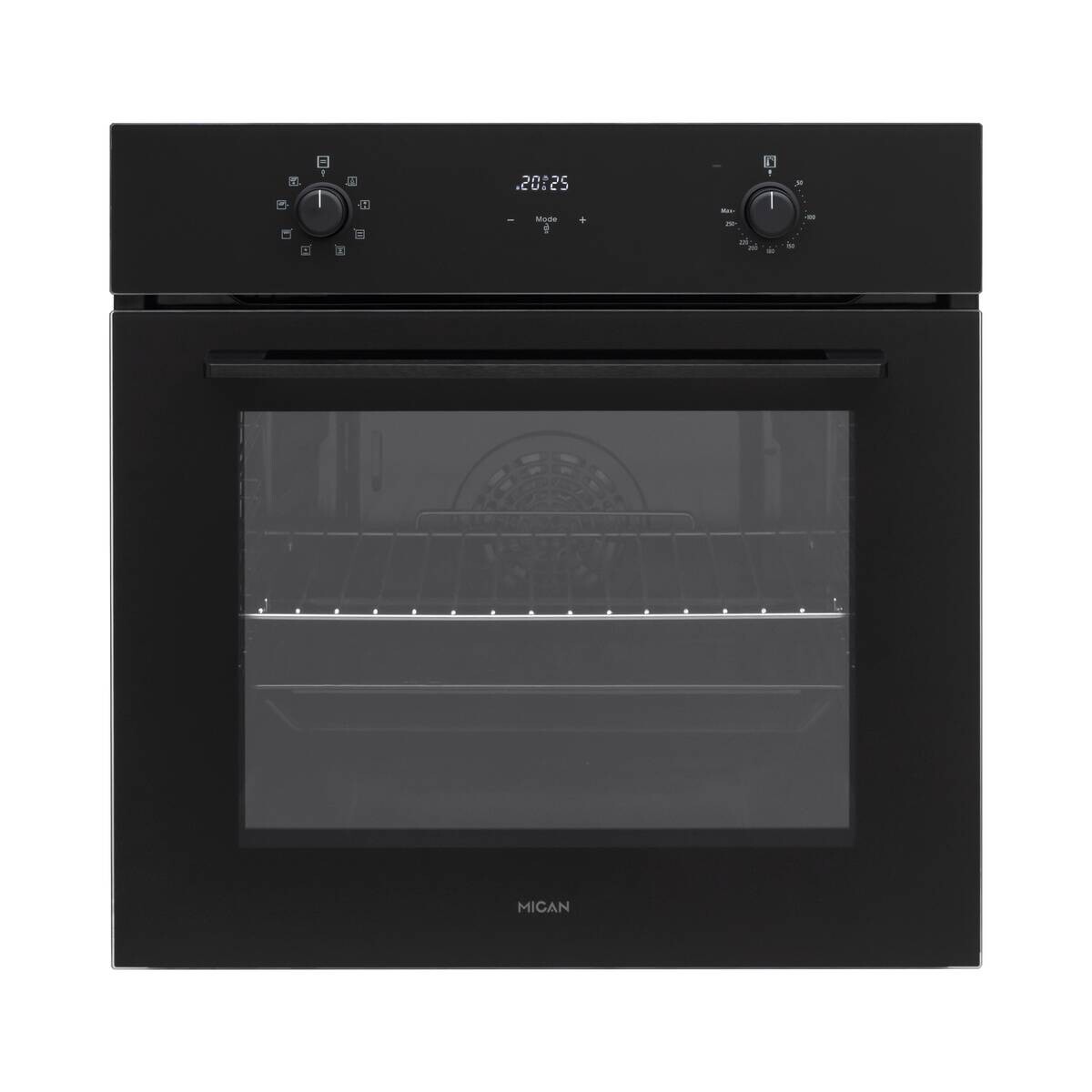 Mican Einbaubackofen BOAHSD65 schwarz Metall B/H/T: ca. 59,5x59,5x57 cm