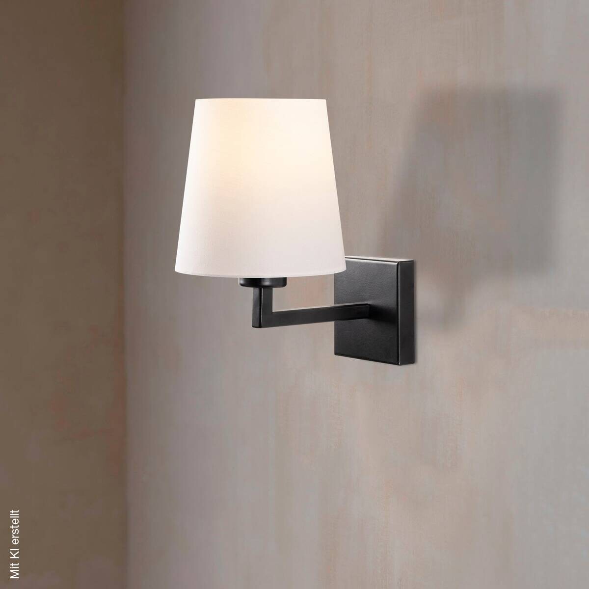 Opviq Wandleuchte schwarz weiß Metall B/H/L: ca. 24x30x18 cm E27 1 Brennstellen