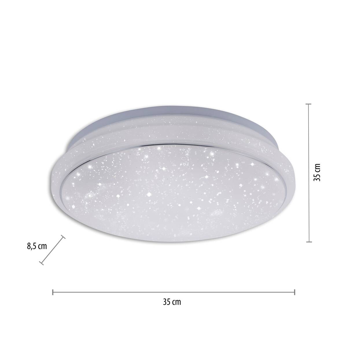 Just Light LED-Deckenleuchte JUPI 14742-16 weiß Kunststoff H/D: ca. 8,5x35 cm 1 Brennstellen