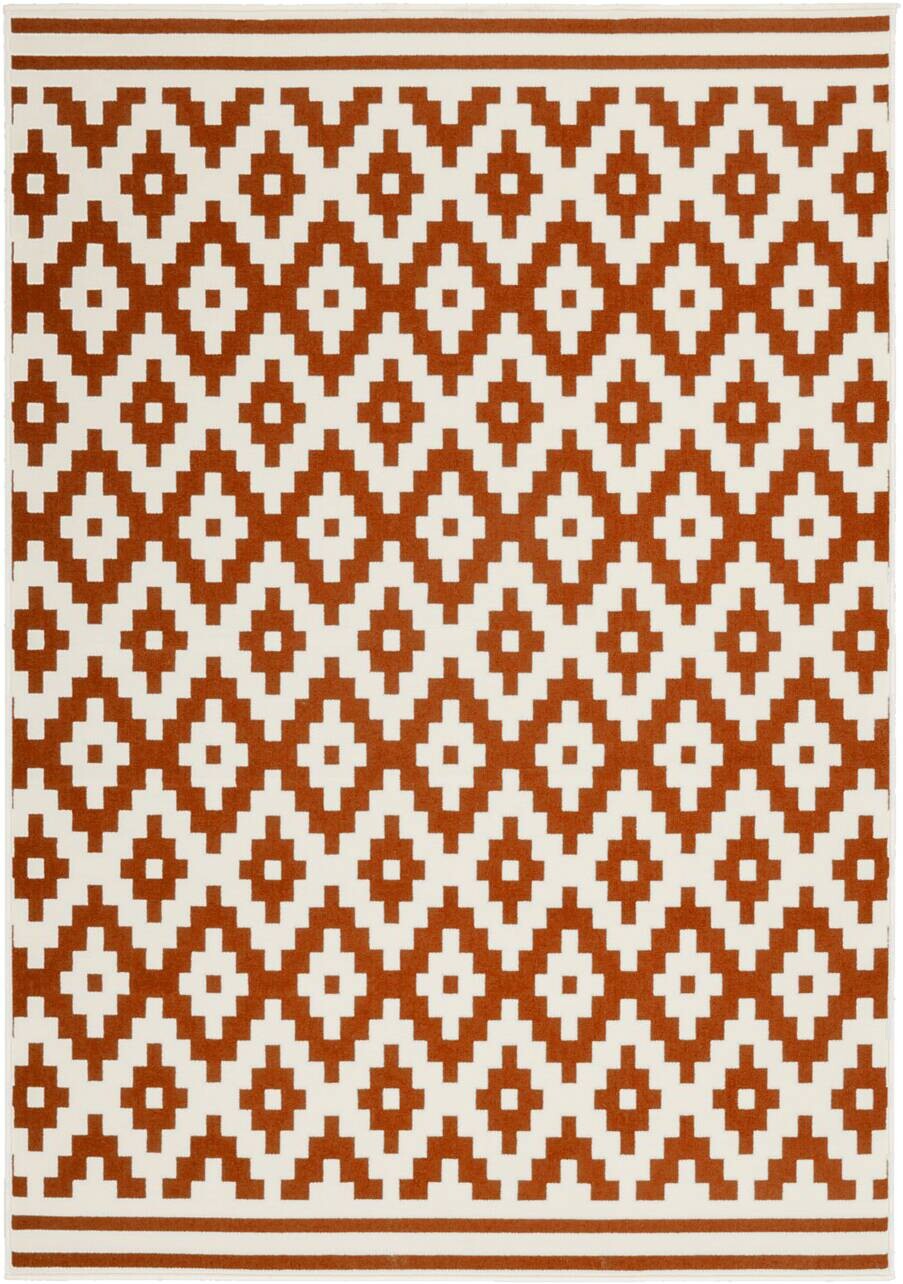 Kayoom Kurzflorteppich Now! 325 orange B/L: ca. 160x230 cm