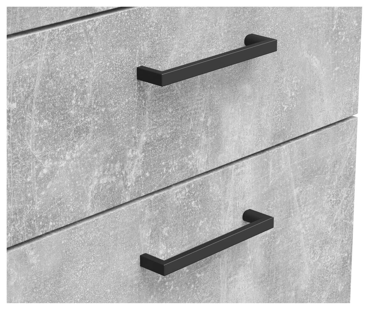 Kommode Multi-Stauraum Typ 17 Beton Optik B/H/T: ca. 45x115x40 cm