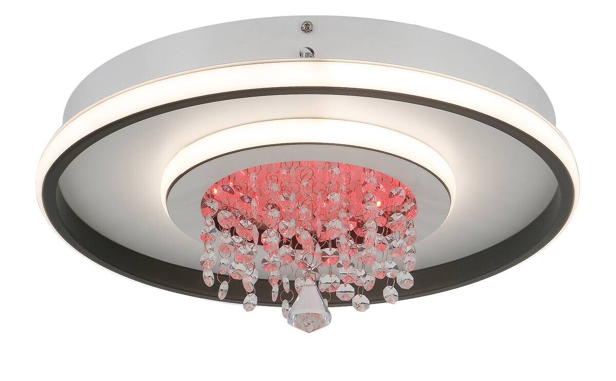 POCOline LED-Deckenleuchte Anna schwarz Metall Kunststoff B/H/L: ca. 40x16x40 cm