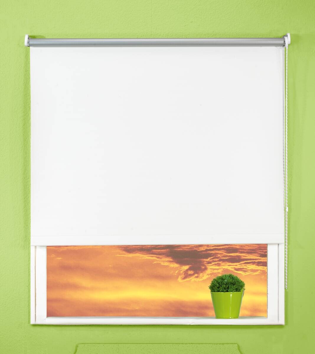 Boviva Thermo Seitenzugrollo Verdunklungsqualität weiß B/L: ca. 62x175 cm
