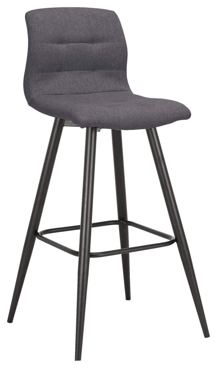 Barhocker SIMONE 2er-Set anthrazit Webstoff B/H/T: ca. 42x103x51 cm