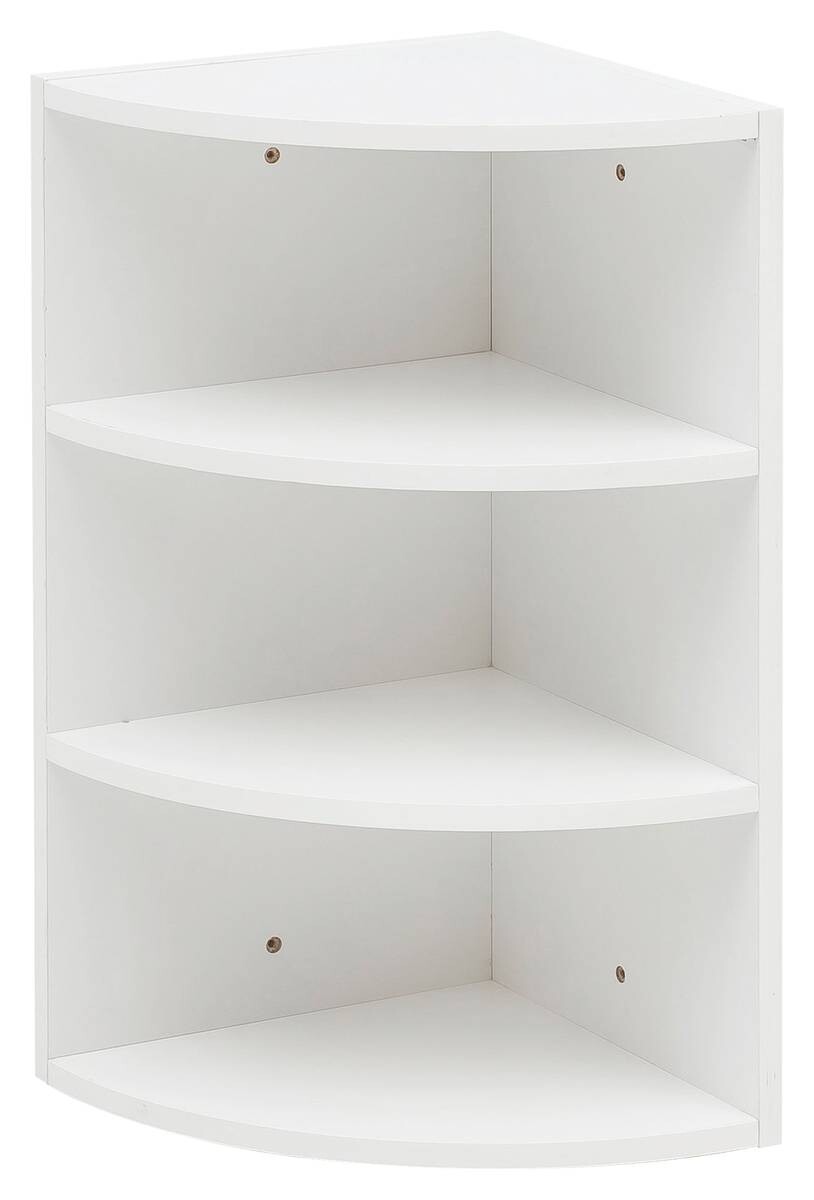 Eckregal weiß B/H/T: ca. 30x60x30 cm