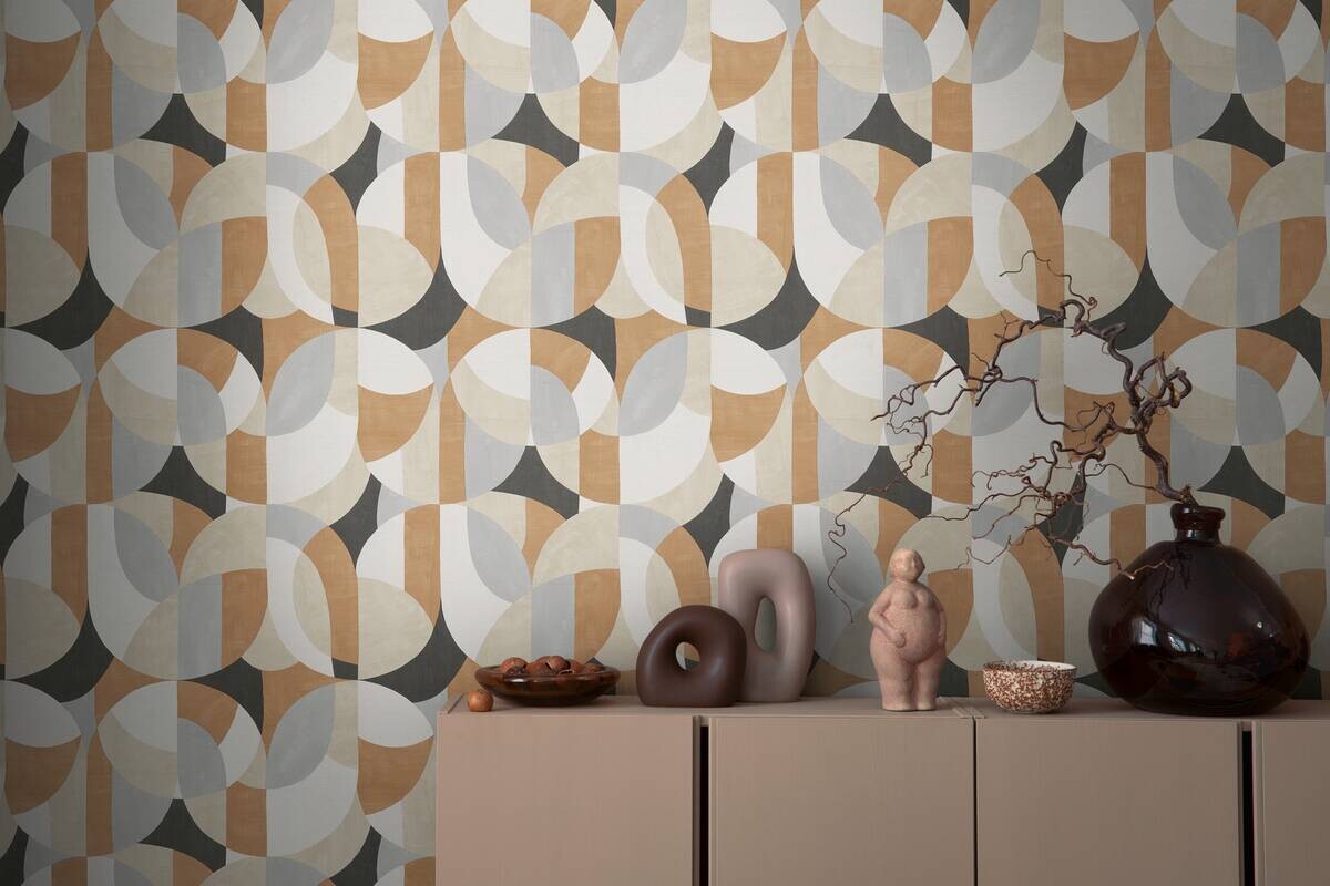 A.S.Creation Vliestapete schwarz beige B/H/D: ca. 53x1005x8,6 cm