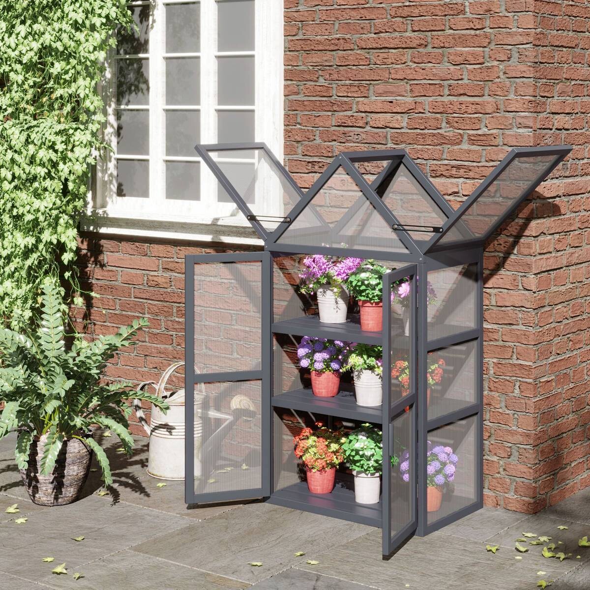 Outsunny Gewächshaus B/H/L: ca. 42x132x70,5 cm