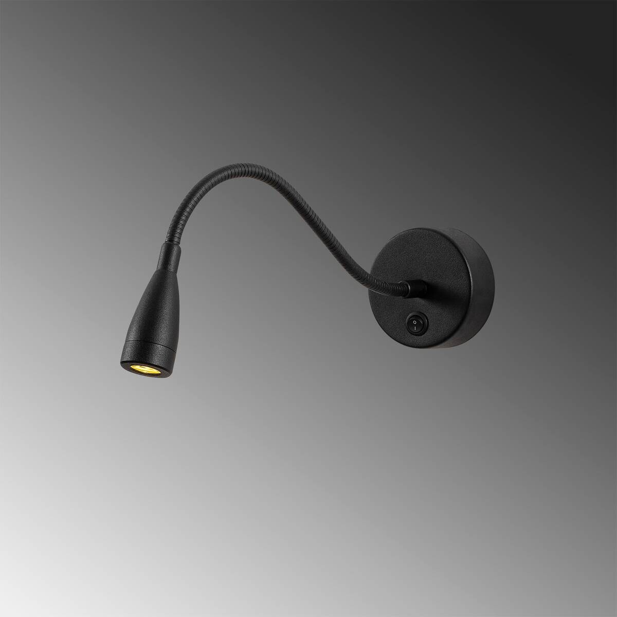 Opviq Wandleuchte schwarz Metall B/H/L: ca. 38x15x8 cm 1 Brennstellen