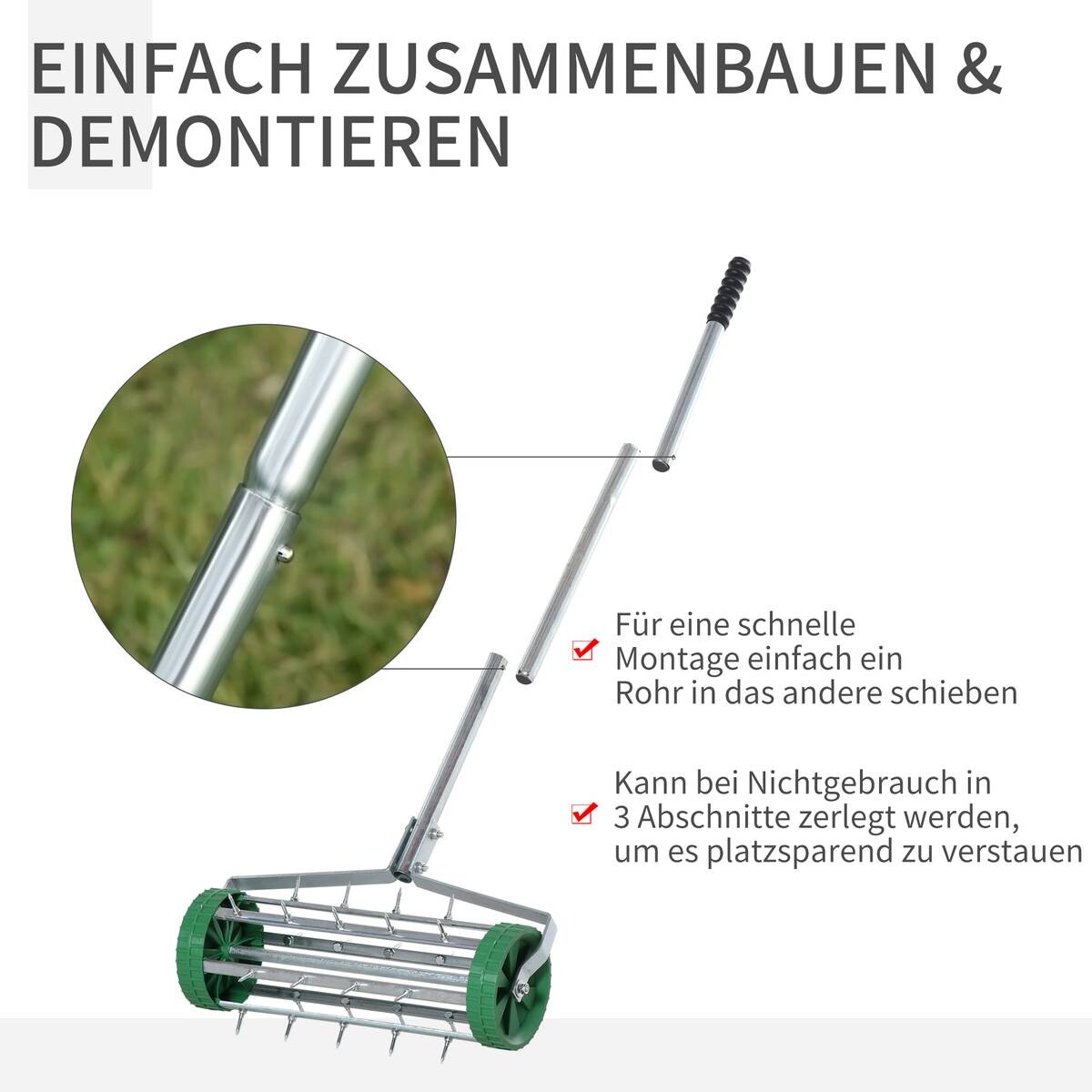 Outsunny Rasenbelüfter