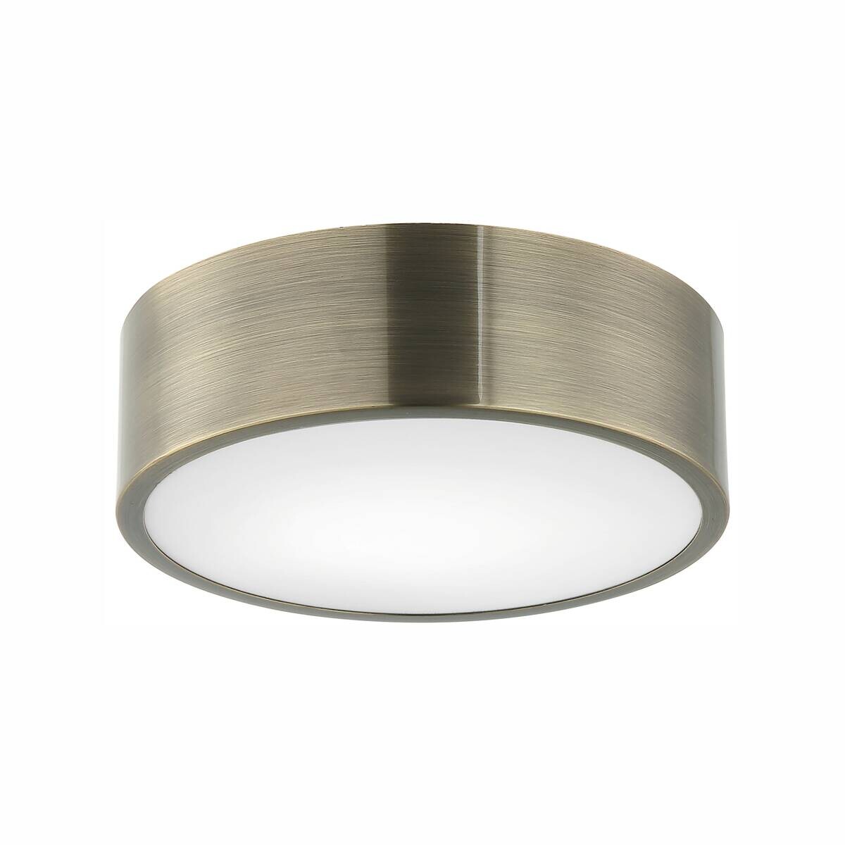 Lamkur Deckenleuchte platin Stahl B/H/L: ca. 27x8x27 cm E27 1 Brennstellen