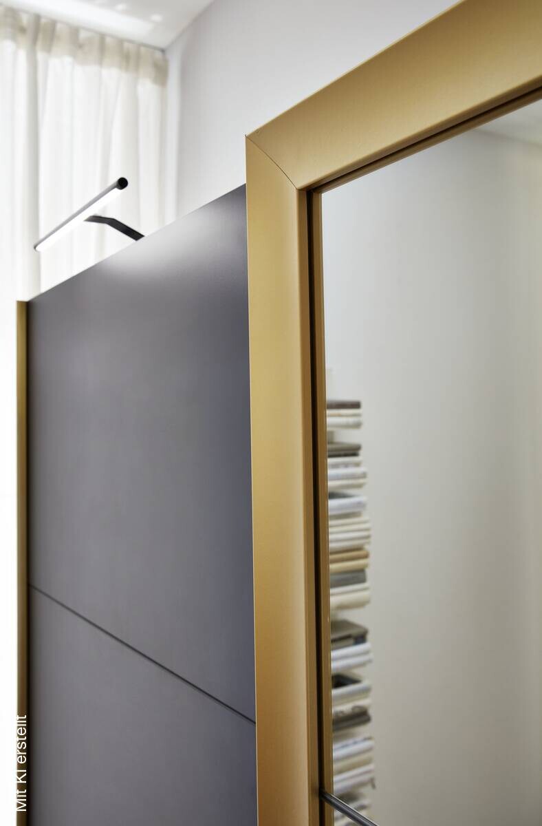 Schwebetürenschrank Katar Graphit B/H/T: ca. 270x208x64 cm