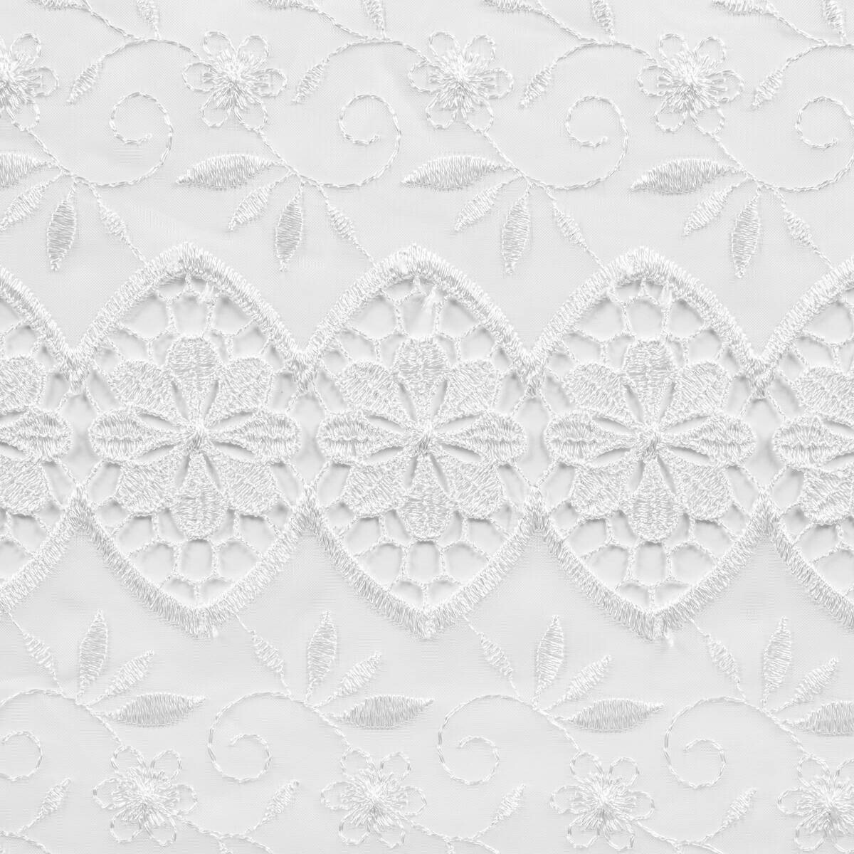 Store-Meterware Elisa weiß 100% Polyester H: ca. 270 cm