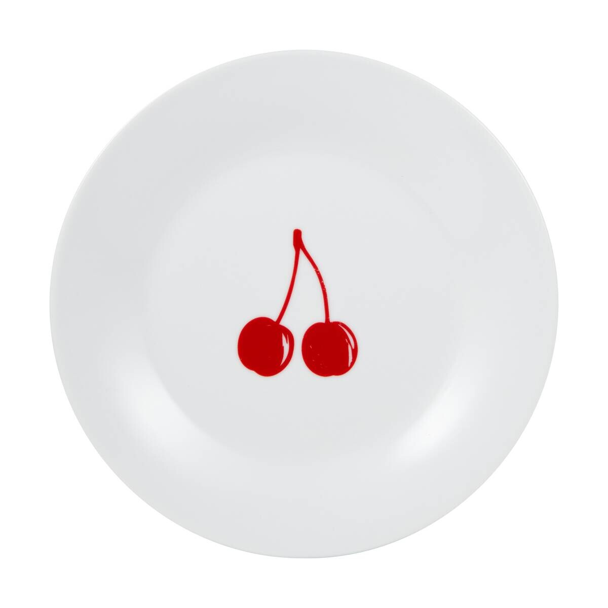 BENETTON Dessertteller Fruits weiß Porzellan D: ca. 20 cm